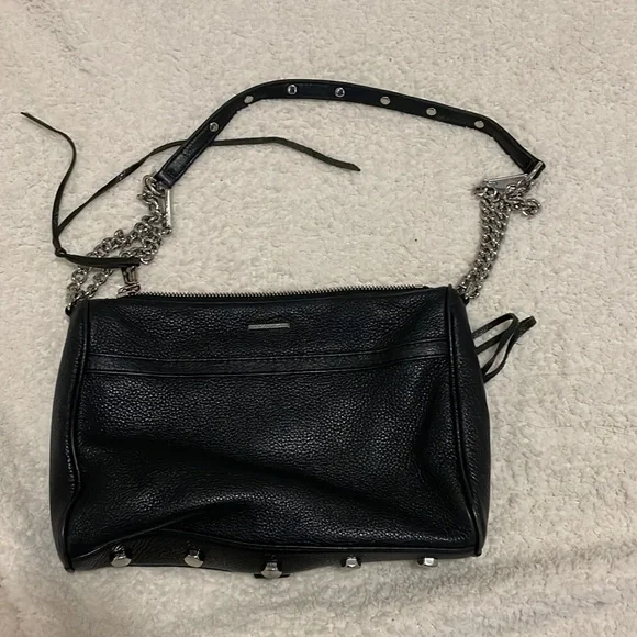 Rebecca Minkoff Mac Crossbody Black Leather Bag - Picture 5 of 6